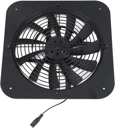 Vista 9 de Fdit Ventilador de escape de ático alimentado por energía solar, 100 W, 13.5 pulgadas, panel de silicona monocristalina, 18 V, para casa
