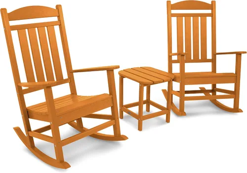 Vista 5 de POLYWOOD Juego de 3 piezas Presidential Rocker Aruba