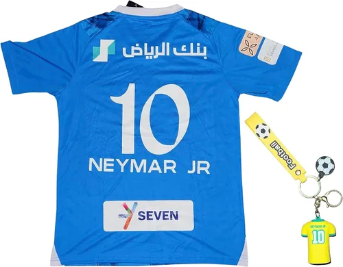 Vista 2 de KickOffKits - Camiseta de fútbol Neymar Hilal para adultos, equipo deportivo, camisetas, pantalones cortos, calcetines, regalo para mujeres y hombres