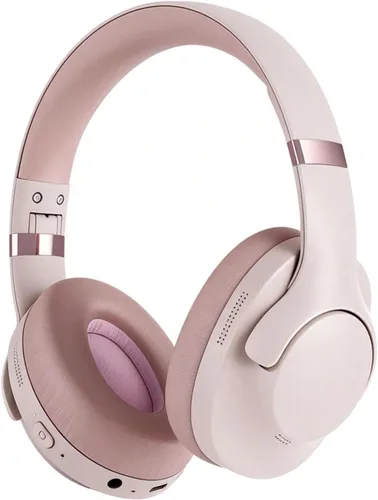 Vista 8 de Xmenha BT048S Auriculares inalámbricos y con cable sobre la oreja, negro, batería de 50 horas, Bluetooth 5.4, ANC, viajes y deportes