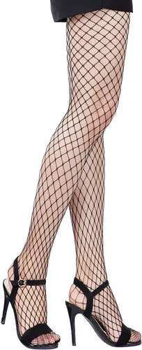 Vista 7 de SATINIOR 4 piezas de mallas de red de Halloween mallas de telaraña góticas calaveras medias de red para mujer