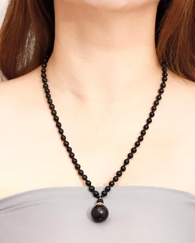 Vista 3 de Jewever Cristales y piedras curativas, collares largos para mujeres y hombres, collar de cuentas de cristal con cuentas de piedra natal, collar