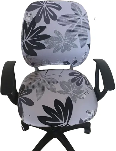 Vista 6 de Melaluxe Funda para silla de oficina de computadora, funda universal protectora y elástica para silla giratoria elástica