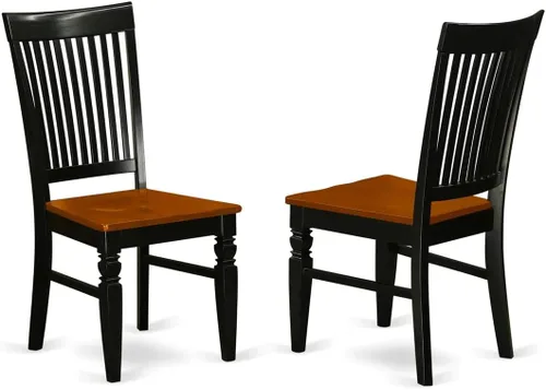 Vista 6 de East West Furniture ANWE3-BCH-W, 3 piezas