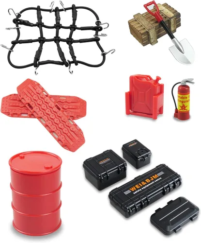 Vista 7 de 1/24 1/18 RC Crawler Accesorios para 1/18 TRX4M 1/24 Axial SCX24 (12 piezas naranja)