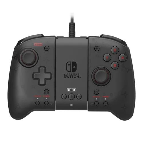 Vista 5 de HORI Split Pad Pro Attachment Set - Ergonomic Controller for Handheld Mode & Wired Controller - Officially Licensed By Nintendo - Nintendo Switch