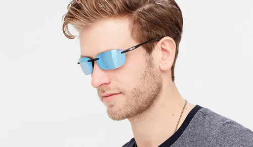 Vista 6 de Revo Gafas de sol Descend E lente polarizada con marco rectangular pequeño sin montura