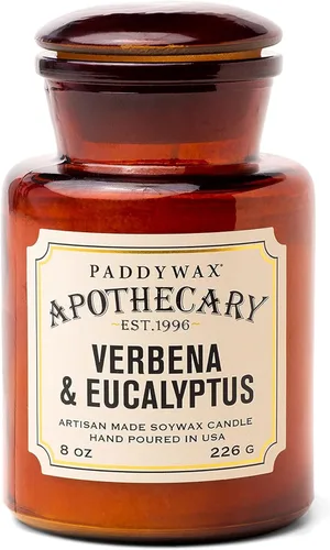 Vista 11 de Paddywax Artisan Apothecary - Vela perfumada con tapa en tarro de vidrio reutilizable, vela de soja de combustión limpia con aproximadamente 54