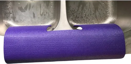 Vista 7 de Protector de bordes para fregadero de cocina de un solo fregadero (13.5" x 23") - Gris