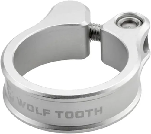 Vista 16 de Wolf Tooth Abrazadera de tija de sillín de aluminio 6061 mecanizado de precisión con perno autoalineable, agarre antideslizante ligero y seguro