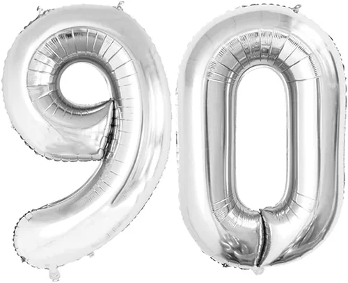 Vista 29 de Goer, conjunto de globos de papel aluminio para decoraciones de cumpleaños, globos de las letras de feliz cumpleaños y de números Oro