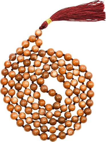 Vista 62 de Collar y Pulsera de Cuentas de Oración Japa Mala de Amazing Gemstone, 108 Cuentas para Meditación turquesa (African Turquoise)