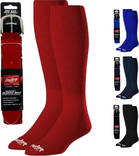 Vista 11 de Rawlings Combo de cinturón y calcetines Béisbol/Softbol Varios tamaños