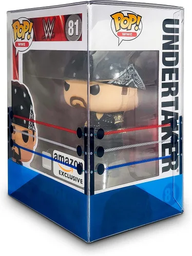 Vista 8 de Protector de caja de anillo de lucha – Funda protectora de plástico de 0.020 in de grosor compatible con figuras de vinilo Funko Pop de 4 pulgadas