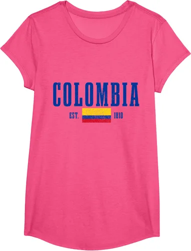 Vista 14 de Colombia Est. 1810 - Camiseta de Colombia Vintage, Negro, S