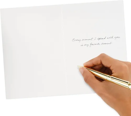 Vista 5 de Hallmark - Tarjeta de amor de la firma (El tiempo vuela)