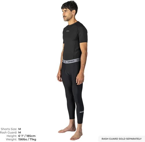 Vista 4 de malla protectora para entrenamiento de Jiu Jitsu y base de compresión. Para hombre.