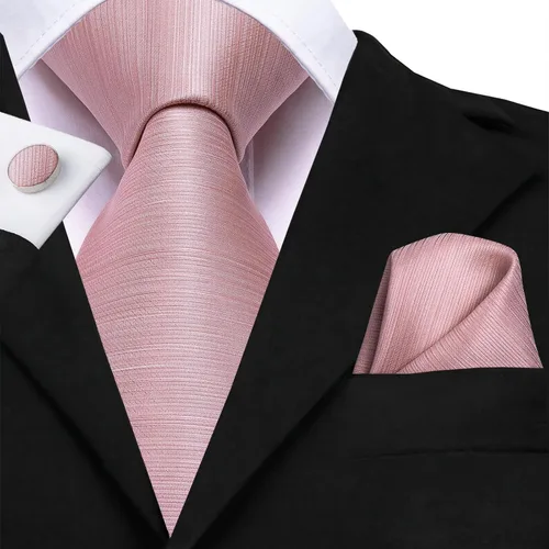 Vista 5 de Dubulle Corbata tejida de cachemira para hombre y gemelos de pañuelo para hombre, conjunto de gemelos para boda formal y negocios