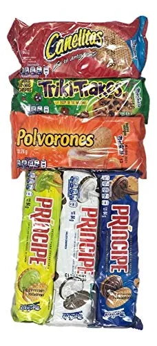 Vista 7 de Marinela Paquete de galletas Principe Chocolate / Chocolate Blanco / Limón, Triki-Trakes, Polvorones y Canelitas
