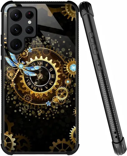 Vista 16 de ZHEGAILIAN Funda compatible con Samsung Galaxy S21, funda de vidrio orgánico para niñas, mujeres y hombres, diseño de cuatro esquinas, antiarañazos