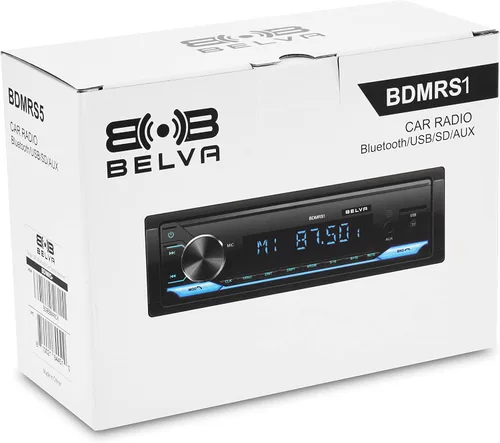 Vista 5 de Belva BDMRS1 Solo DIN Bluetooth Receptor estéreo para coche con delantero/trasero