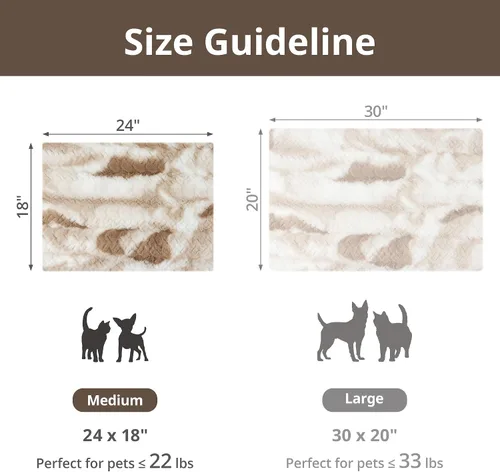 Vista 5 de Cama autocalentable para gatos, 24" x 18" almohadilla térmica ultrasuave para gatos y perros, mascotas, para interiores y exteriores, tapete térmico