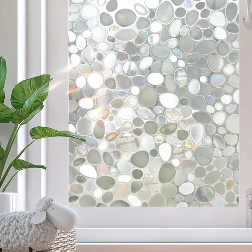 Vista 16 de Película opaca para ventana, 100% con bloqueo de luz solar, cubierta de privacidad extraíble para ventana, tinte para ventanas de vidrieras