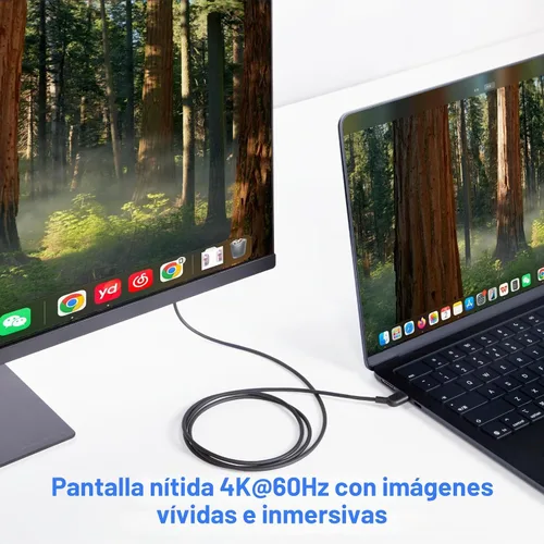 Vista 4 de Cable de carga USB C a USB‑C AR para gafas, admite carga rápida de 60 W, transferencia de datos de 10 Gbps y pantalla de 4K a 60 Hz - Chaqueta