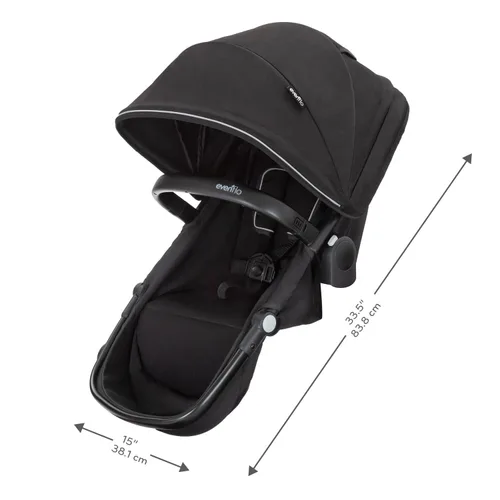 Vista 8 de Evenflo Pivot Xpand Asiento Segundo (Negro Ayrshire)