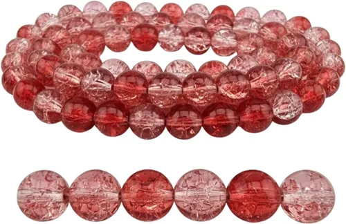 Vista 27 de DandS ltd Cuentas de cristal agrietadas para la fabricación de joyas, champán, pulseras vibrantes de bricolaje, collares, aretes, suministros
