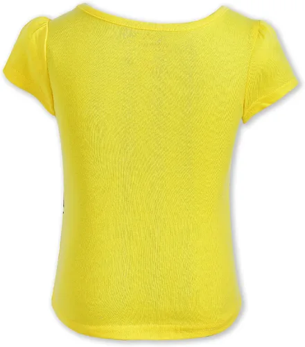 Vista 7 de Disney Paquete de 4 camisetas de manga corta para niña, Cenicienta, Bella, Rapunzel y Ariel