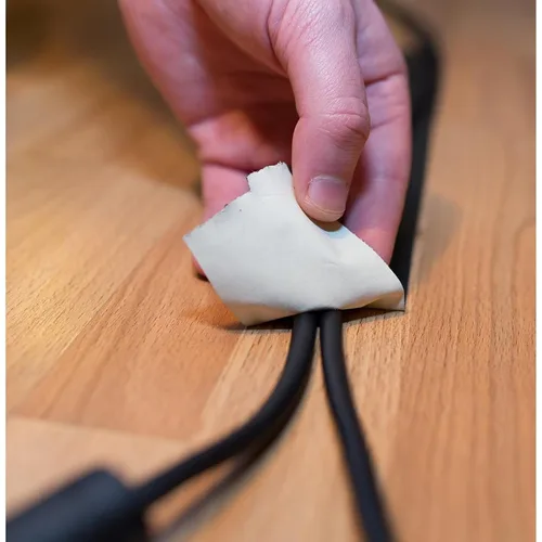 Vista 3 de TapePlus Cinta eléctrica de vinilo - Cinta impermeable para protección de cables - Adhesivo de vinilo ancho para marcado de pisos - Adhesivo