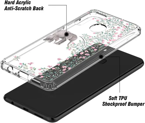 Vista 7 de Funda transparente para Samsung Galaxy A21 (6.4", 2020) [Elefante]