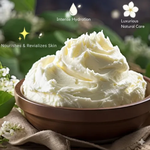 Vista 5 de Yajna Mantequilla Orgánica de Aloe Vera Cruda 100% Pura, Natural y Sin Refinar Hidratante para la Piel del Rostro, Cuerpo y Cabello 4 OZ/115 GM