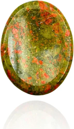 Vista 37 de GEMSCITE Piedras antiestrés del pulgar metafísicas con gemas preciosas para sanación con cristales Reiki, para hombres y mujeres, regalo Feng Shui