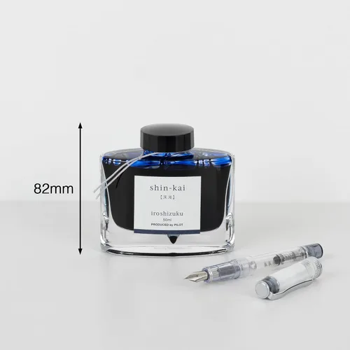 Vista 2 de Pilot pluma estilográfica tinta iroshizuku INK-50-SNK Shinkai