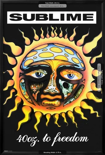 Vista 5 de AllPosters Póster de pared Sublime - 40 oz. A la libertad en marco negro, 24x36