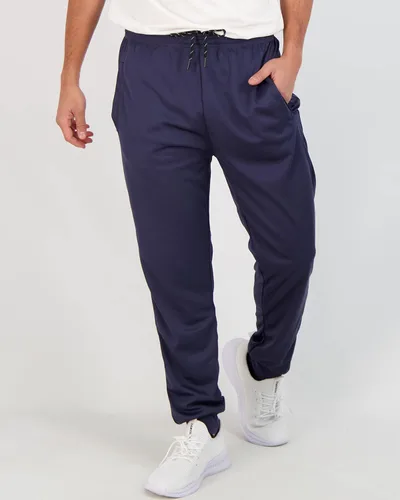Vista 2 de Real Essentials Paquete de 3 pantalones deportivos de malla Tech para hombre con bolsillos (disponibles en tallas grandes y altas)