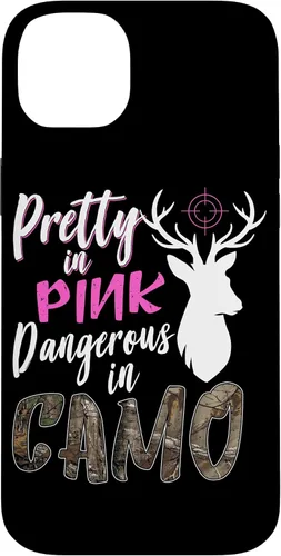 Vista 15 de Funny Pink Camo Hunting Graphic Women Deer Buck Hunters Case for iPhone 17