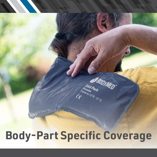 Vista 6 de BodyMed Bolsa de hielo de uretano reutilizable resistente para rodilla, brazo, codo, hombro, espalda, terapia de frío de grado profesional