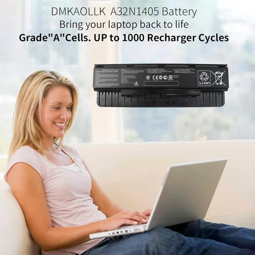 Vista 2 de DMKAOLLK A32N1405 A32LI9H - Batería para portátil Asus GL551 GL551J GL551JW GL551JW-DS71 GL551JW-DS74 GL551J-EH74 G551 G551J G551JM GL771J G771 G777