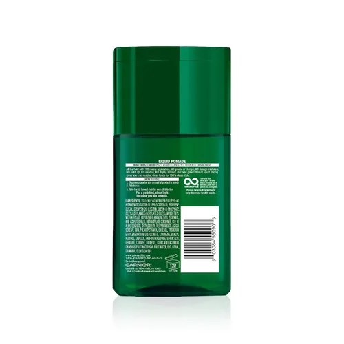 Vista 2 de Garnier Cuidado del cabello Fructis Style Shine and Hold Pomada líquida para el cabello para hombres, sin alcohol de secado, 4.2 onzas líquidas