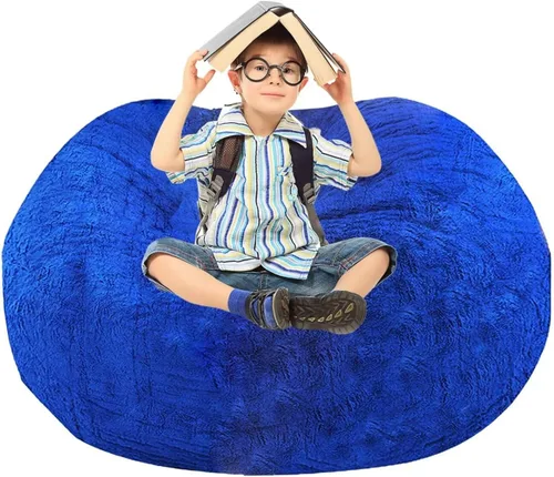 Vista 17 de BCU Funda para Silla Puf Ultra Suave Esponjosa de Piel Sintética Falsa Funda para Puf de Felpa Funda para Sillas de Sala de Estar para Adultos