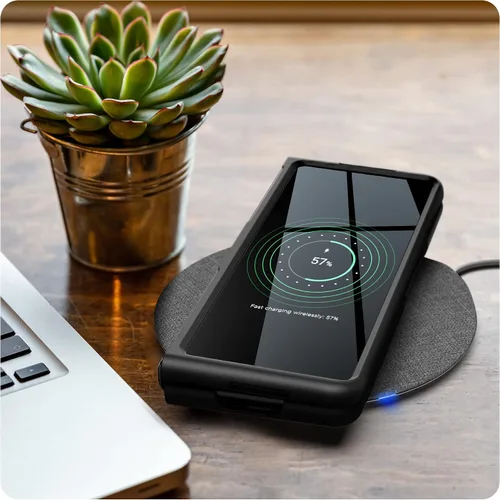Vista 6 de DuraClip Series - Funda para Samsung Galaxy Z Fold 3 con funda de clip para cinturón (Z Flold3)