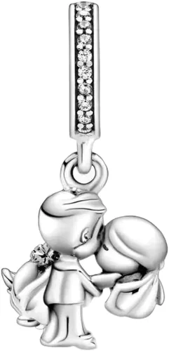 Vista 2 de Colgante de plata de ley 925, joyería para niña, regalos para mujer, pulsera y collar