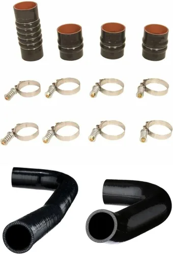 Vista 6 de Manguera de radiador de silicona resistente de 5 capas y kit de arranque intercooler compatible con Dodge Ram 2500 3500 5.9L Cummins Diesel 2003