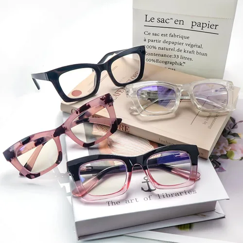 Vista 7 de SIGVAN Gafas de lectura progresivas multienfoque para mujeres y hombres, bloqueo de luz azul, bisagra de resorte, lectores multifocales