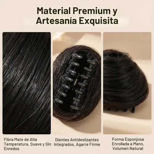 Vista 3 de Orejas de gato con clip de pinza de moño en moño espacial, extensiones de cabello con orejas de gato, accesorio de peluca, extensiones de cola