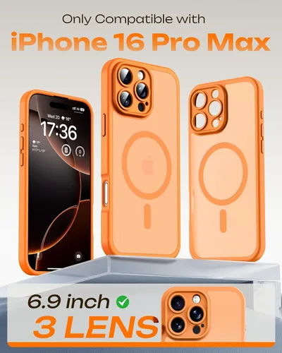 Vista 609 de TOCOL Funda para iPhone 11, compatible con Magsafe, protección completa de cámara, imanes integrados, protección contra caídas, funda translúcida