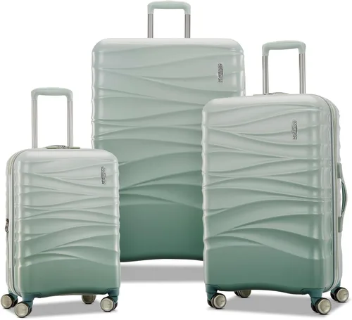 Vista 6 de American Tourister Cascade - Maletas rígidas con ruedas giratorias, juego de 2 piezas 20/24, rosa dinámico